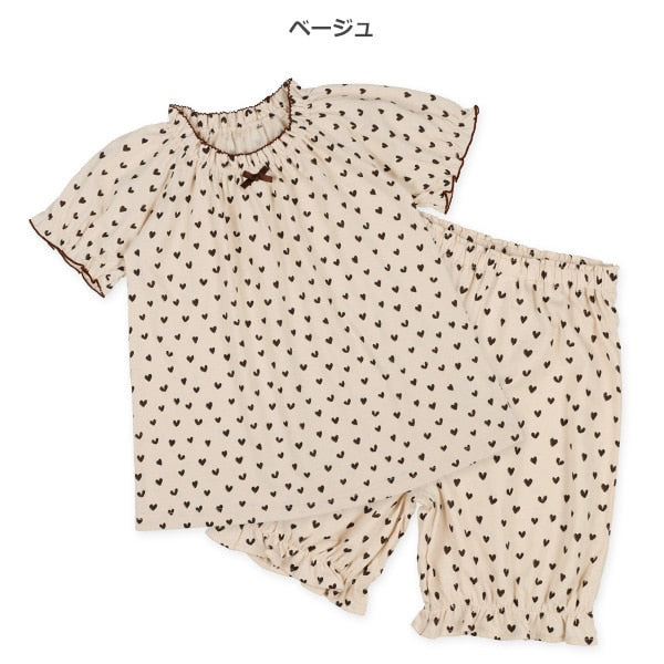 Heart Short Sleeve T-shirt and Pants Set