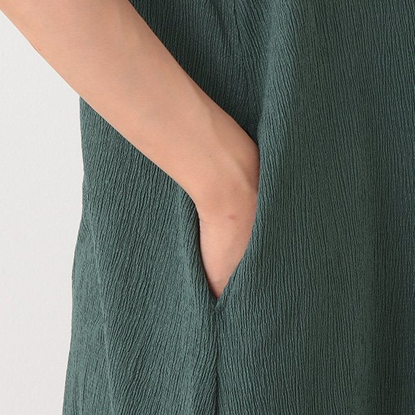 Pleated Maternity One Piece