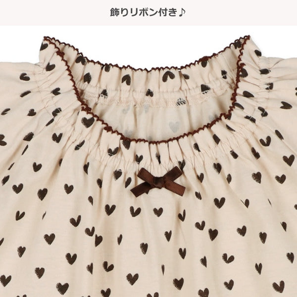 Heart Short Sleeve T-shirt and Pants Set