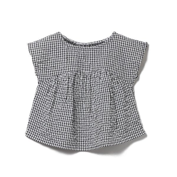 Checkered Sleeveless Blouse and Shorts Set
