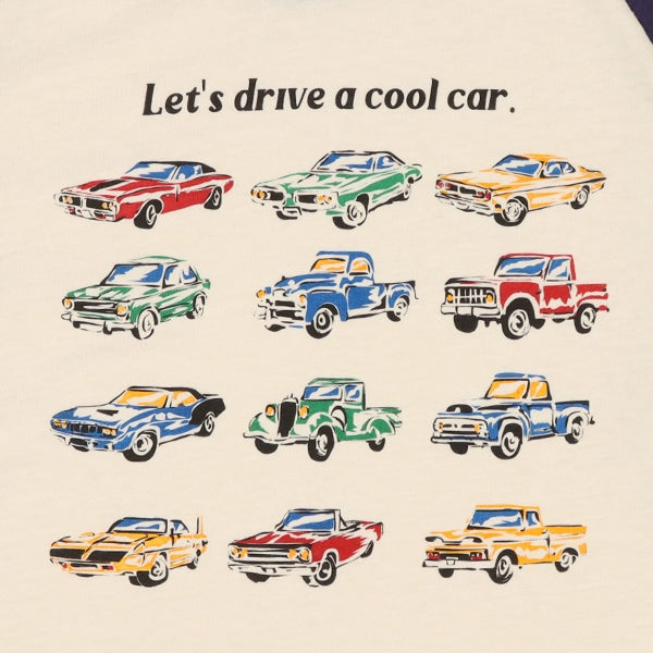 Vintage Cars Print Long Sleeve Shirt (Winter, Spring, Autumn)