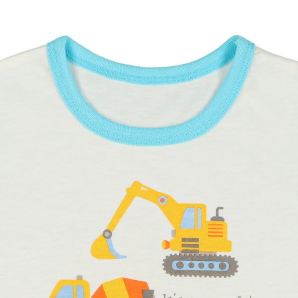 Vehicle Short Sleeve T-shirt and High Waist Pants Set