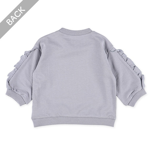 Sweatshirt with Ruffled Sleeves (Winter, Spring, Autumn)