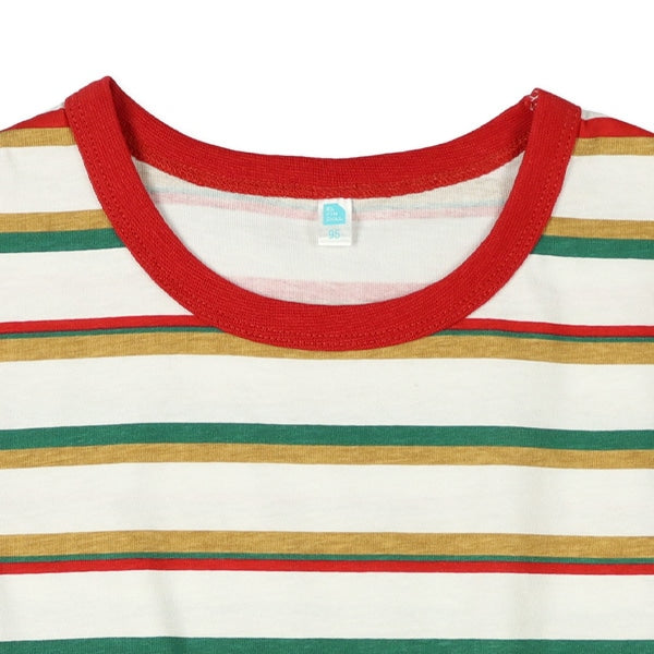 Stripe Sleeveless T-shirt