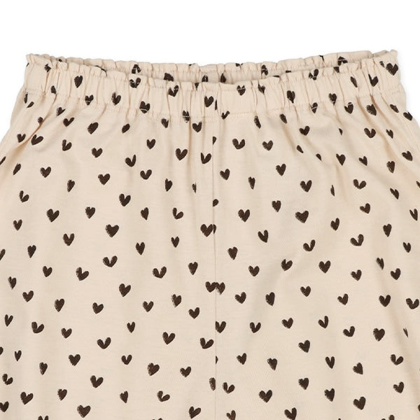 Heart Short Sleeve T-shirt and Pants Set