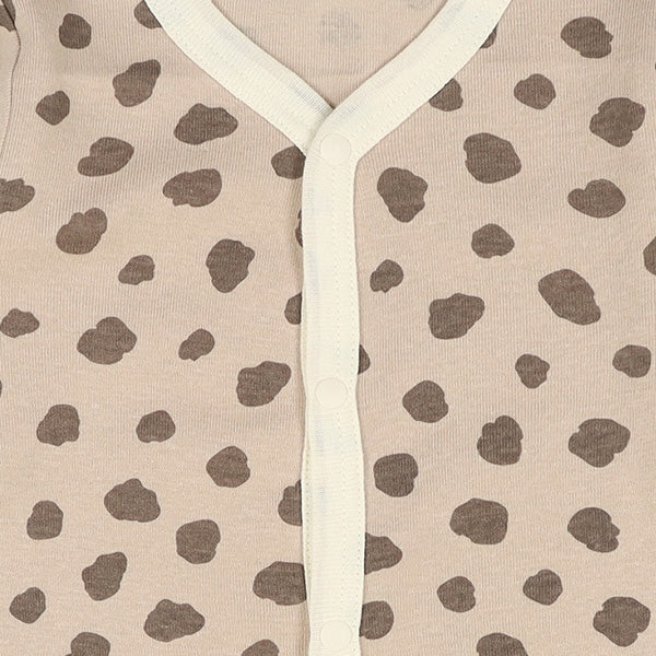 Long sleeve romper with front opening