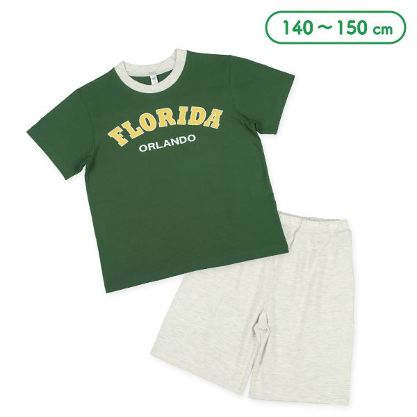 College Logo Pattern T-shirt and Pants Set