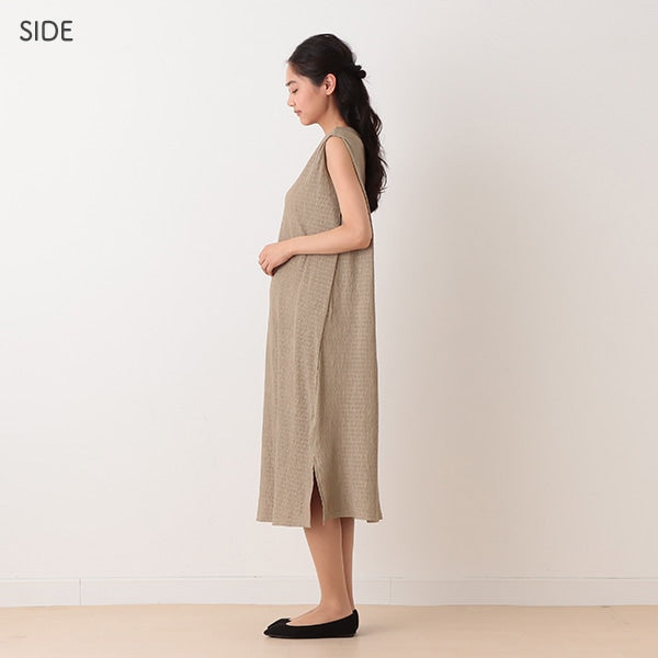 Pleated Maternity One Piece with Pocket