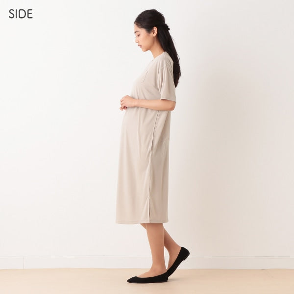 Short Sleeve Maternity One Piece