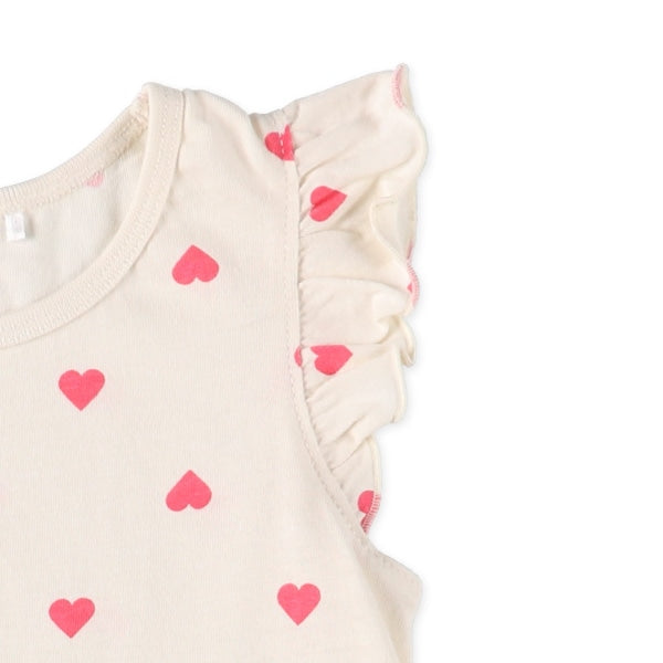 Frill Knit Sleeveless One Piece
