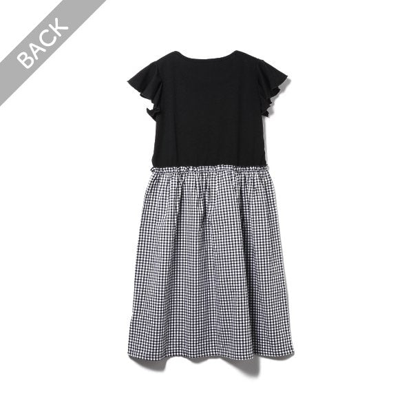 Checkered Knit Sleeveless One Piece