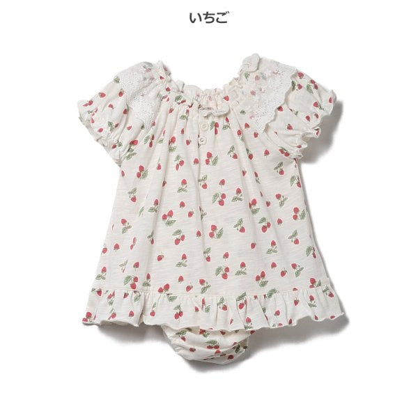 Fruit Sleeveless Blouse and Shorts Set