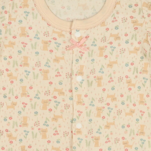 Short sleeve romper with front opening