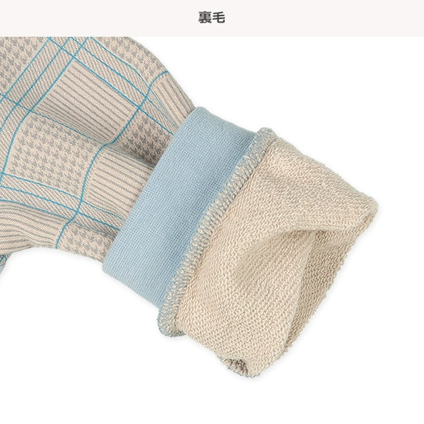 Plaid Sleeve Baby Romper (Spring)