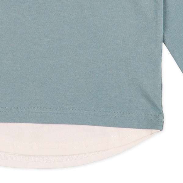 Hem Panel Long Sleeve Shirt (Winter, Spring, Autumn)