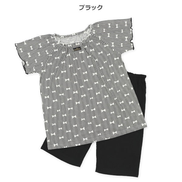 Ribbon Short Sleeve T-shirt and Pants Set