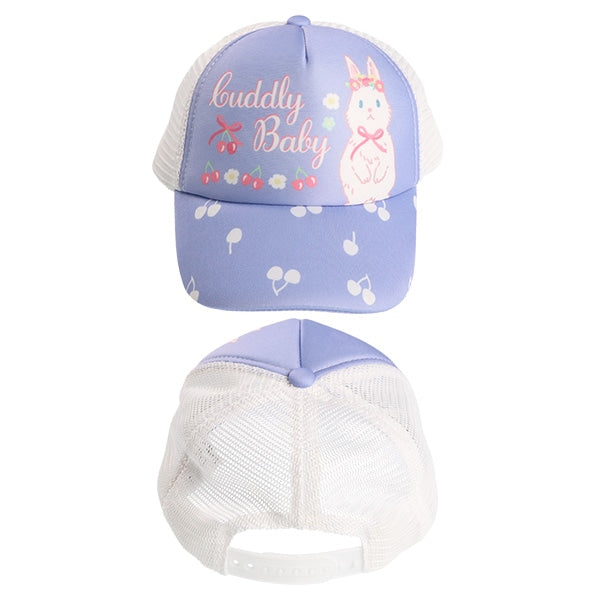 Rabbit Cherry Mesh Cap