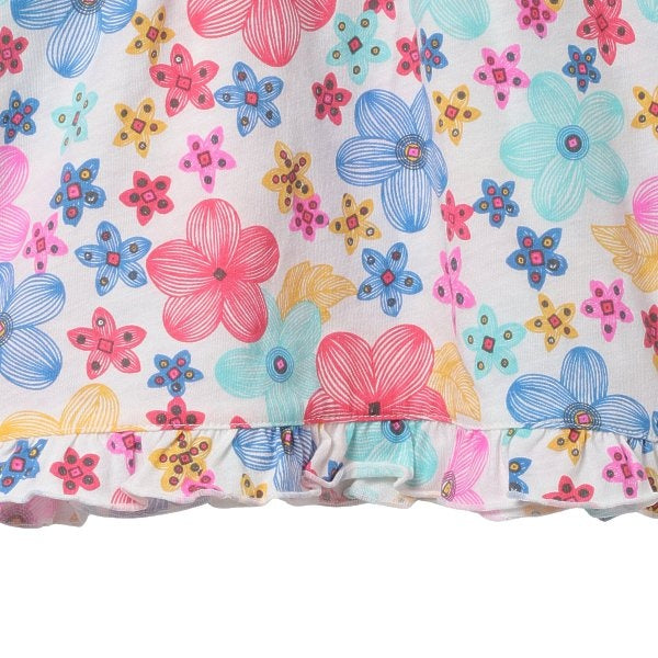 Floral Frill Short Sleeve T-shirt