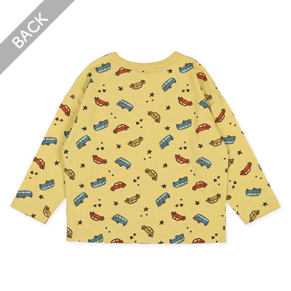 Car Print Long Sleeve Shirt (Winter, Spring, Autumn)