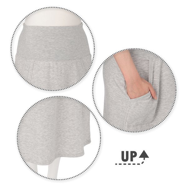 Tummy Comfortable Wide Skirt (Winter, Spring, Autumn)