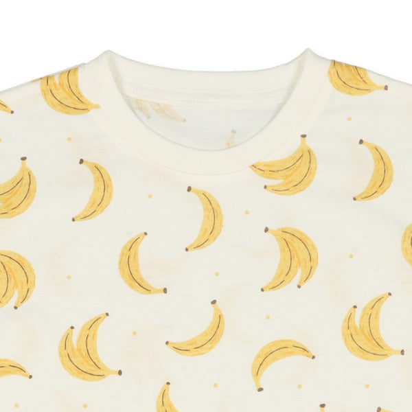Banana Short Sleeve T-shirt and High Waist Pants Set
