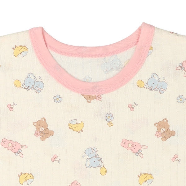 Animal Short Sleeve T-shirt and High Waist Pants Set