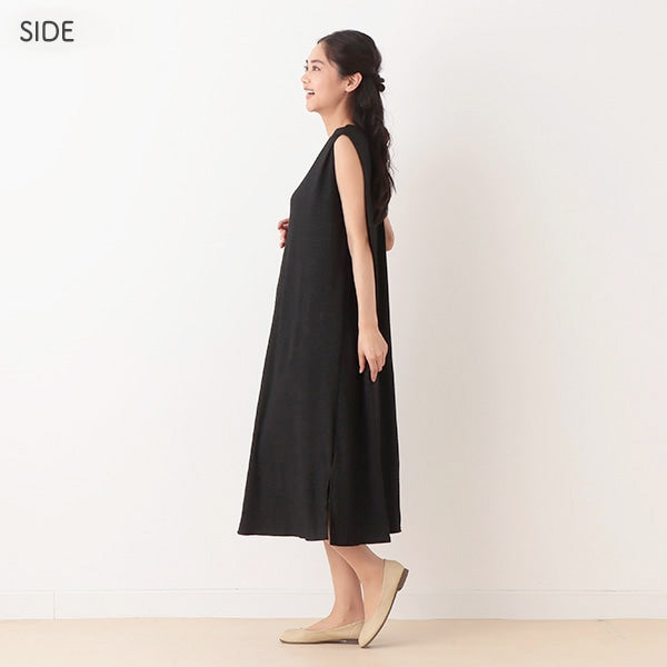 Pleated Maternity One Piece with Pocket