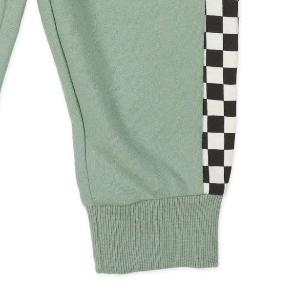 Checked Side Panel Pants (Spring)