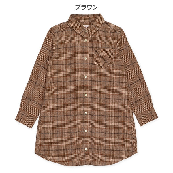 Checked Longline Shirt (Winter, Spring, Autumn)