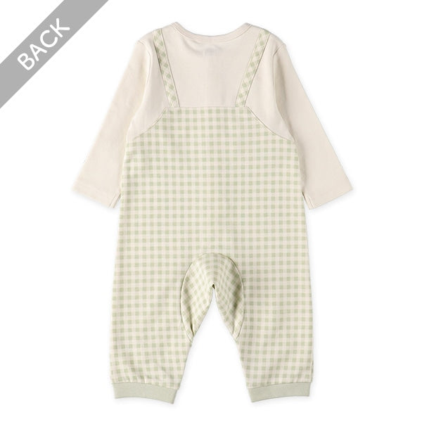 Checked Baby Overall Romper (Spring)