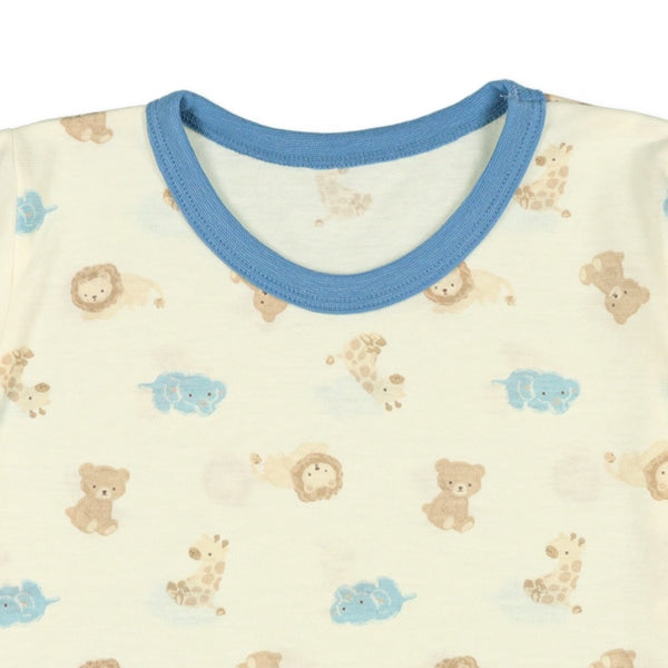Bear Roll Up T-shirt and High Waist Pants Set