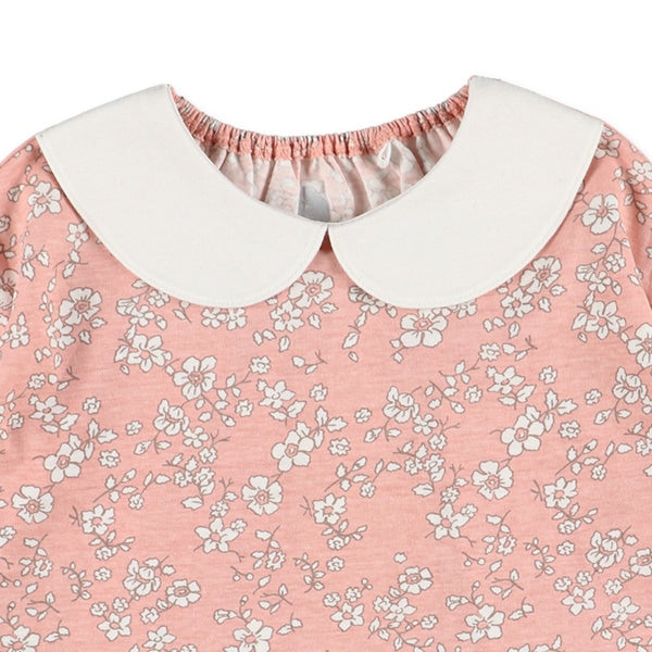 Floral Sweatshirt with Collar (Winter, Spring, Autumn)