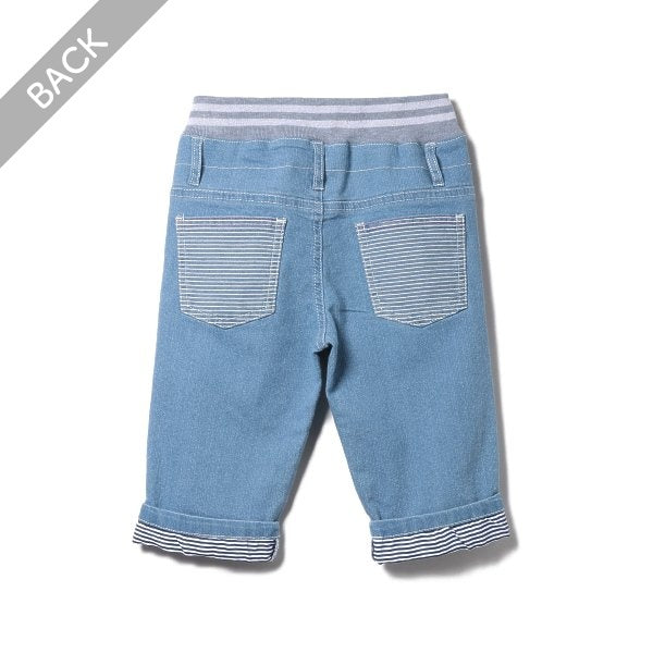 Plain Denim Shorts