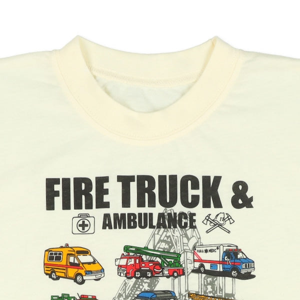Fire Truck Short Sleeve T-shirt and Pants Set