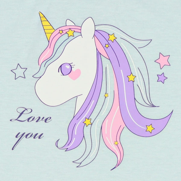 Unicorn Short Sleeve T-shirt and Pants Set