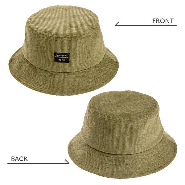 Corduroy Bucket Hat (Winter, Spring, Autumn)