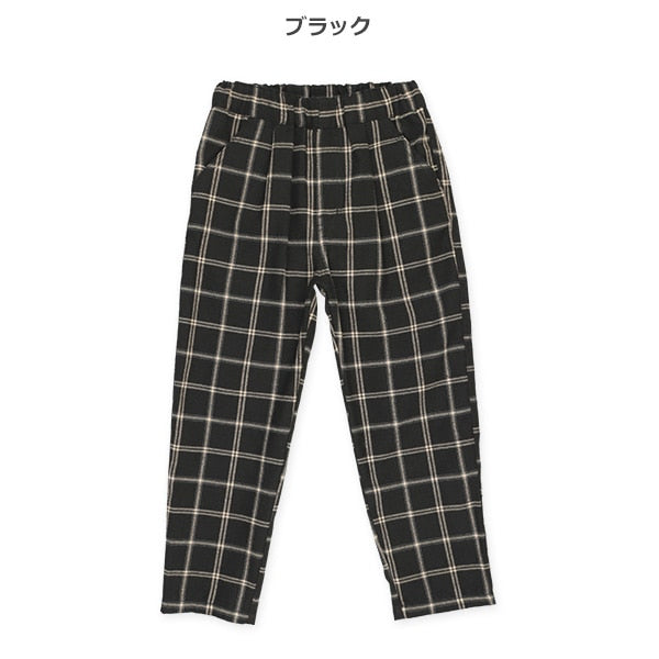 Checked Wide Pants (Winter, Spring, Autumn)