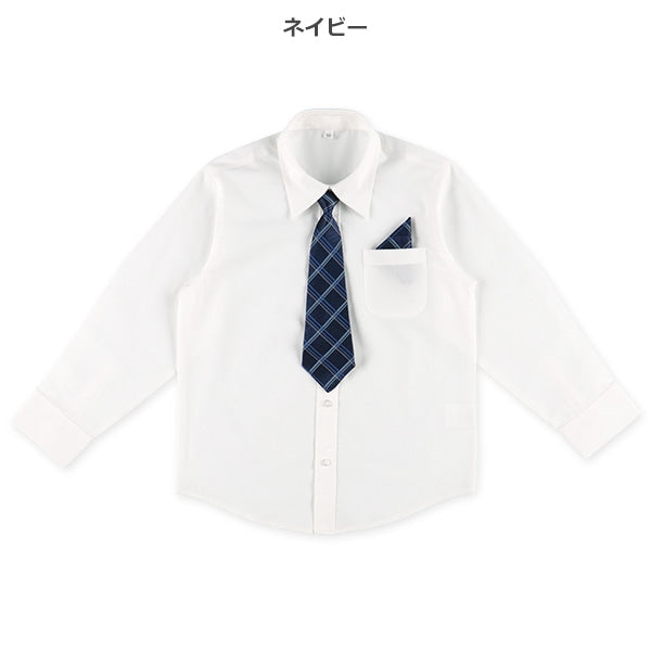 Long tie shirt for autumn, winter and spring