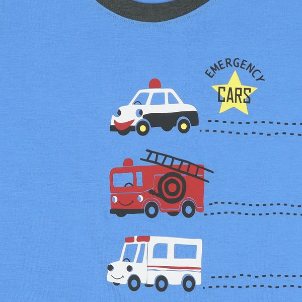 Fire Truck Short Sleeve T-shirt and Pants Set