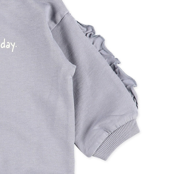 Sweatshirt with Ruffled Sleeves (Winter, Spring, Autumn)