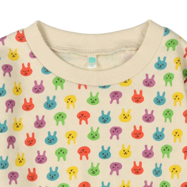 Colorful Rabbit Prints Sweatshirt (Spring)