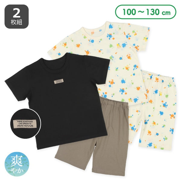 Plain Short Sleeve T-shirt and Pants Set
