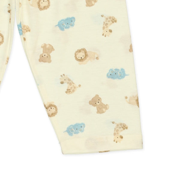 Bear Roll Up T-shirt and High Waist Pants Set
