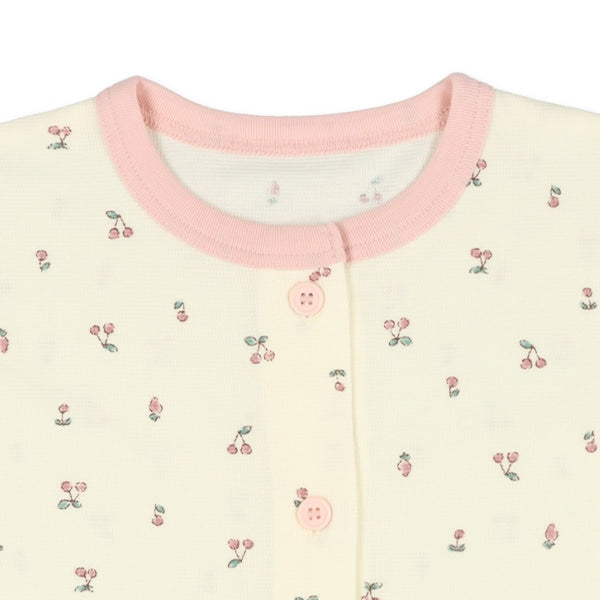 Cherry Short Sleeve T-shirt and High Waist Pants Set