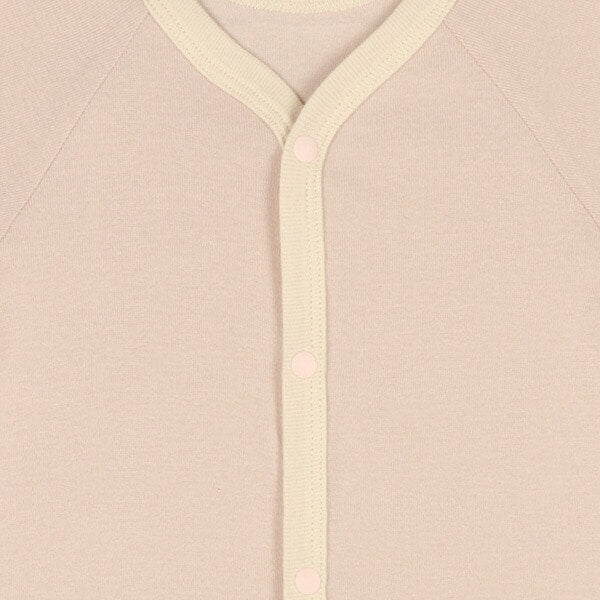 Short sleeve romper with front opening