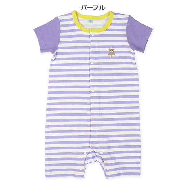 Stripe Short Sleeve Romper