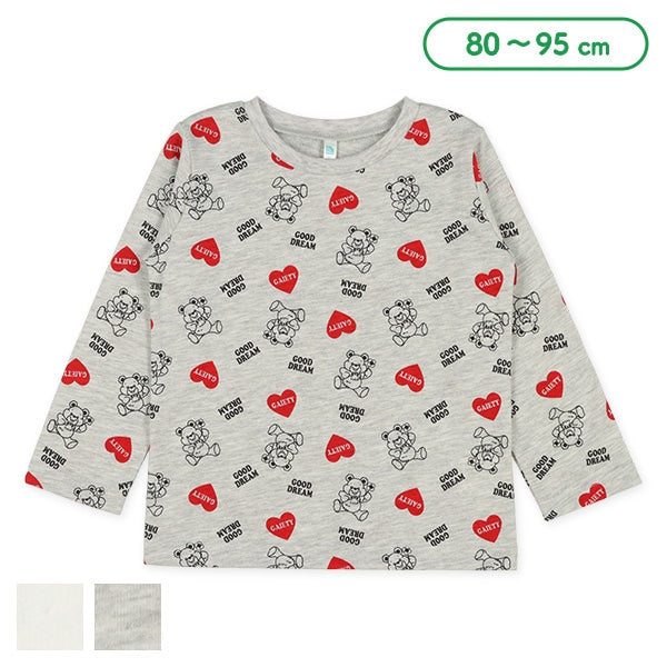 Heart and Bear Print T-Shirt (Winter, Spring, Autumn)