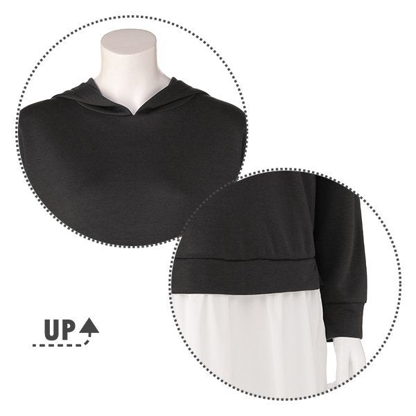 Nursing Hoodie Dress with Skirt (Winter, Spring, Autumn)