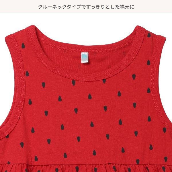 Watermelon Knit Sleeveless One Piece
