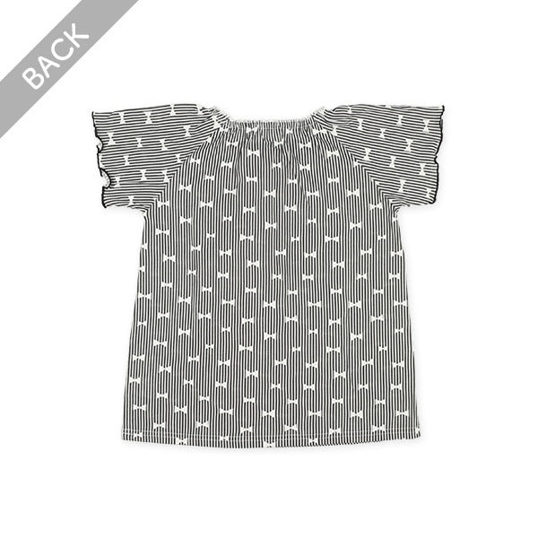 Ribbon Short Sleeve T-shirt and Pants Set